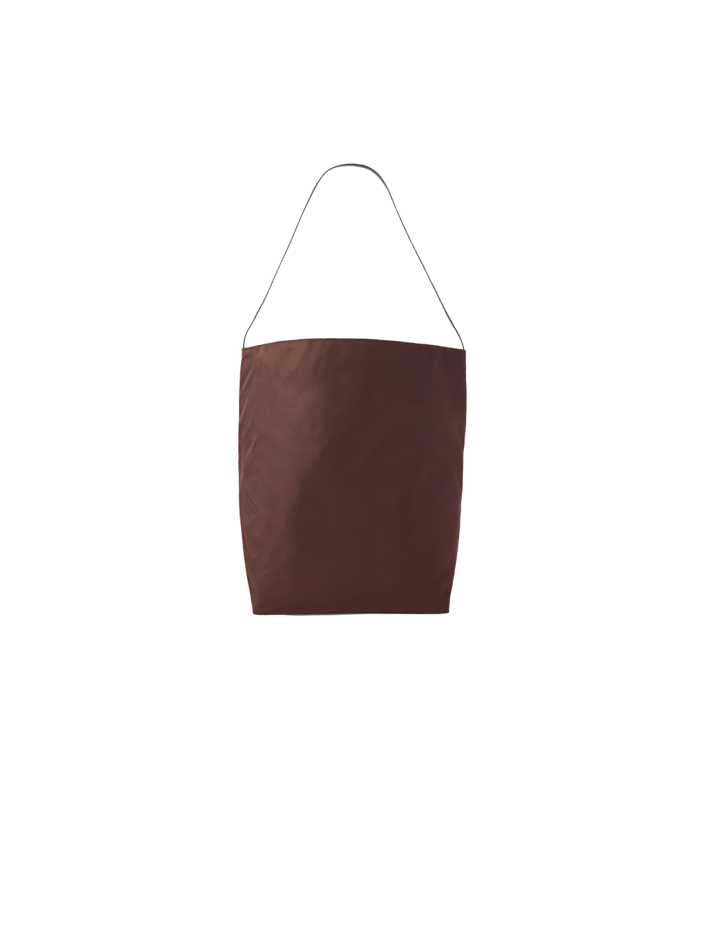 Bucket Leather-Trimmed Shell Tote