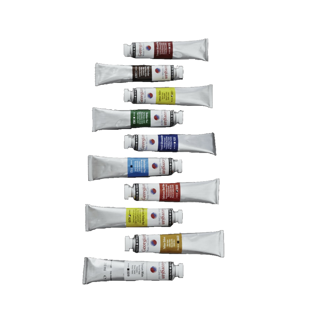 Set of 10 Mixable Oil Paints