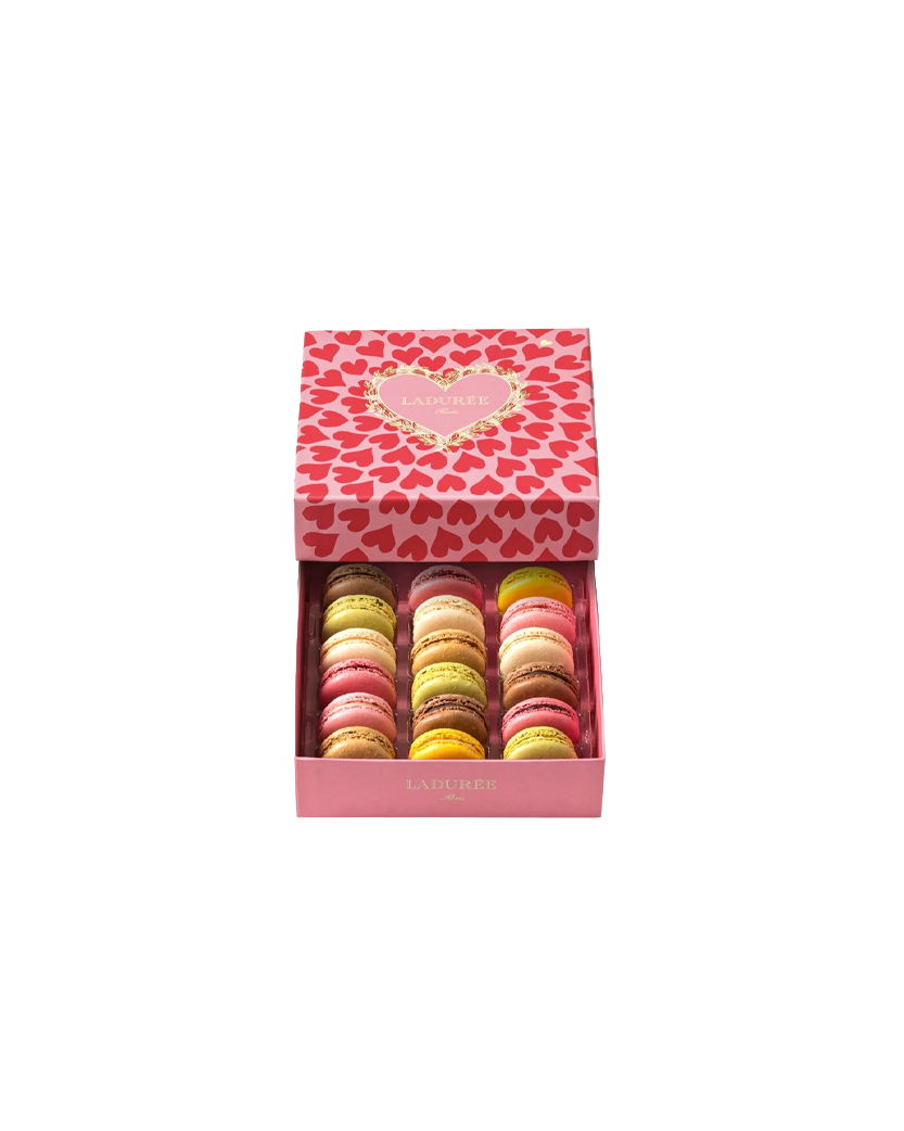 Coffret de 18 macarons "Saint-Valentin 2024"