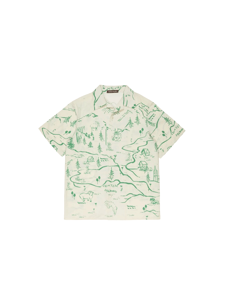 Mountain Map Camp Collar Shirt