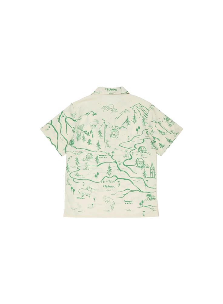 Mountain Map Camp Collar Shirt