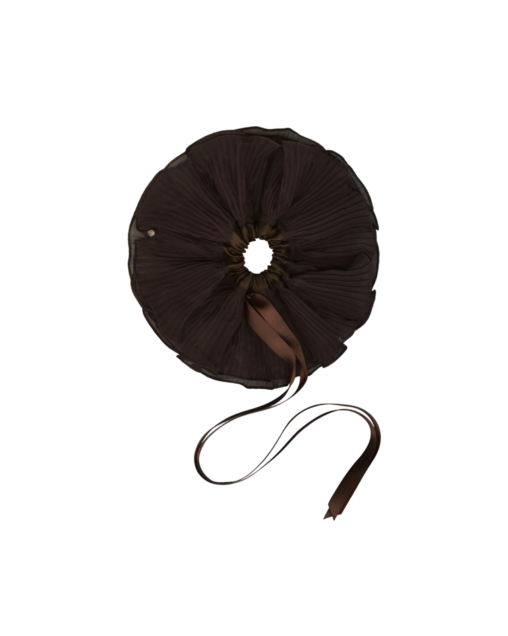Brown Orchid Scrunchie