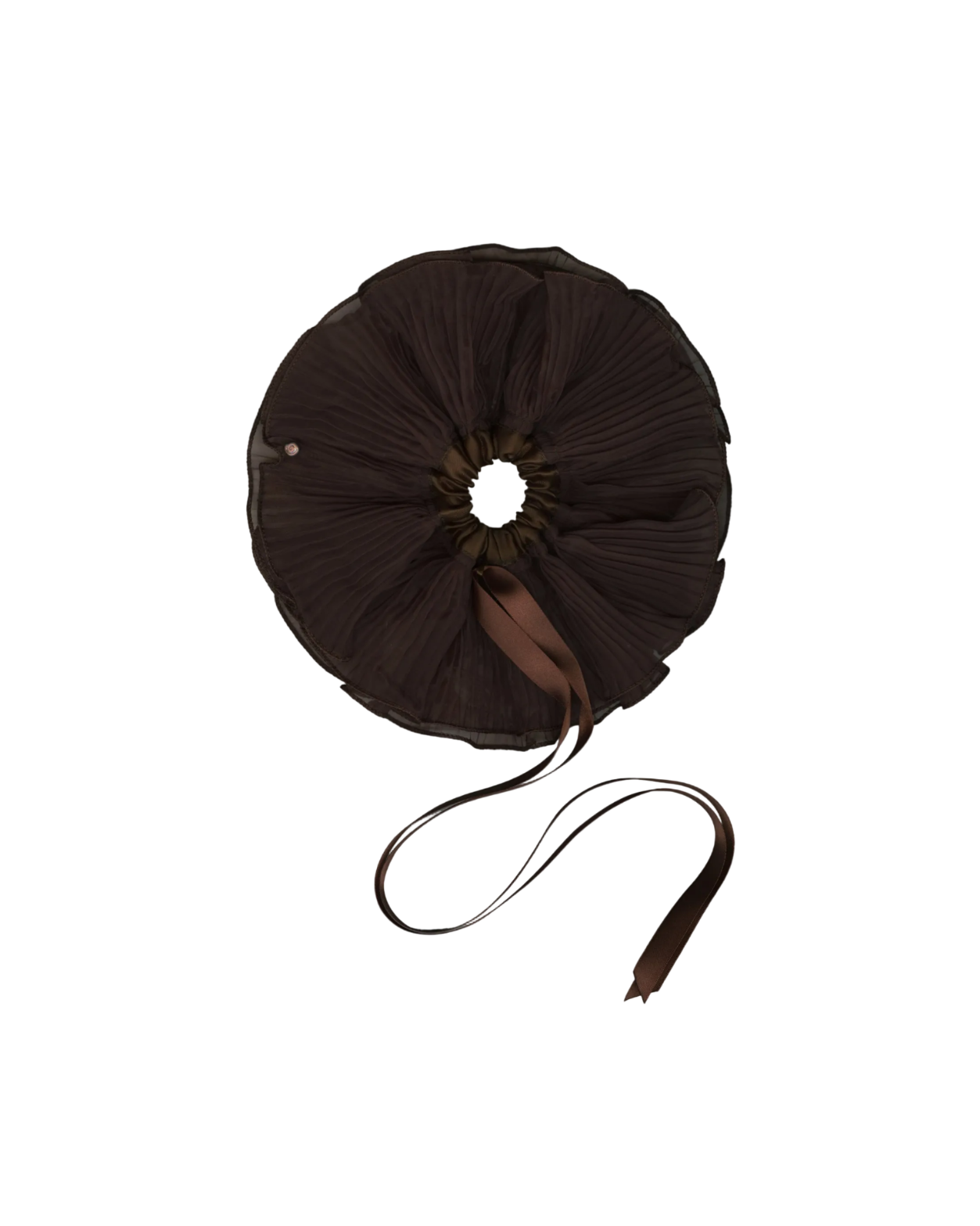 Brown Orchid Scrunchie