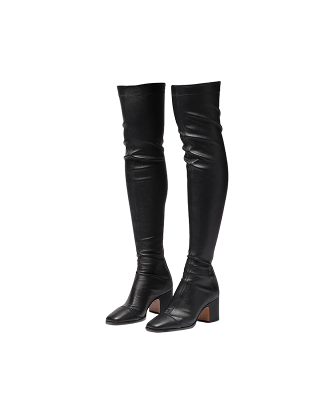 Over the Knees Black Boots