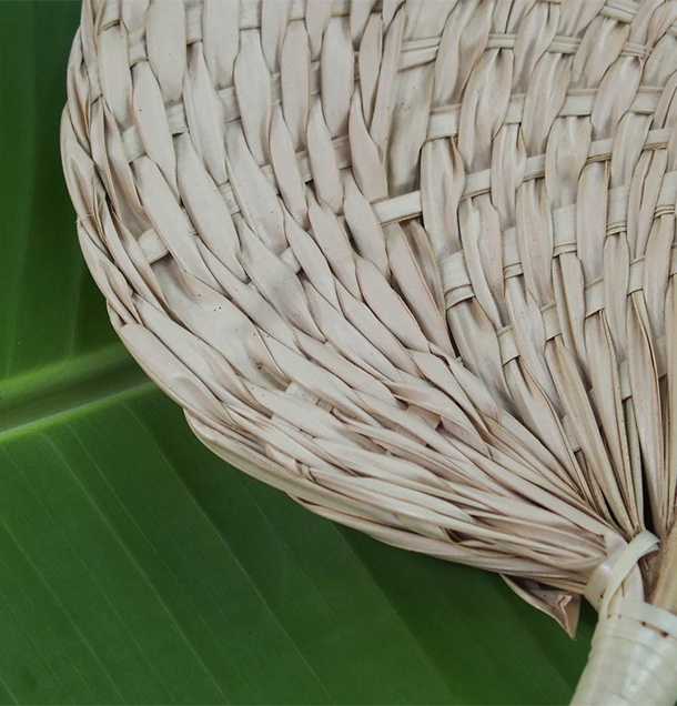 Woven Palm Leaf Fan