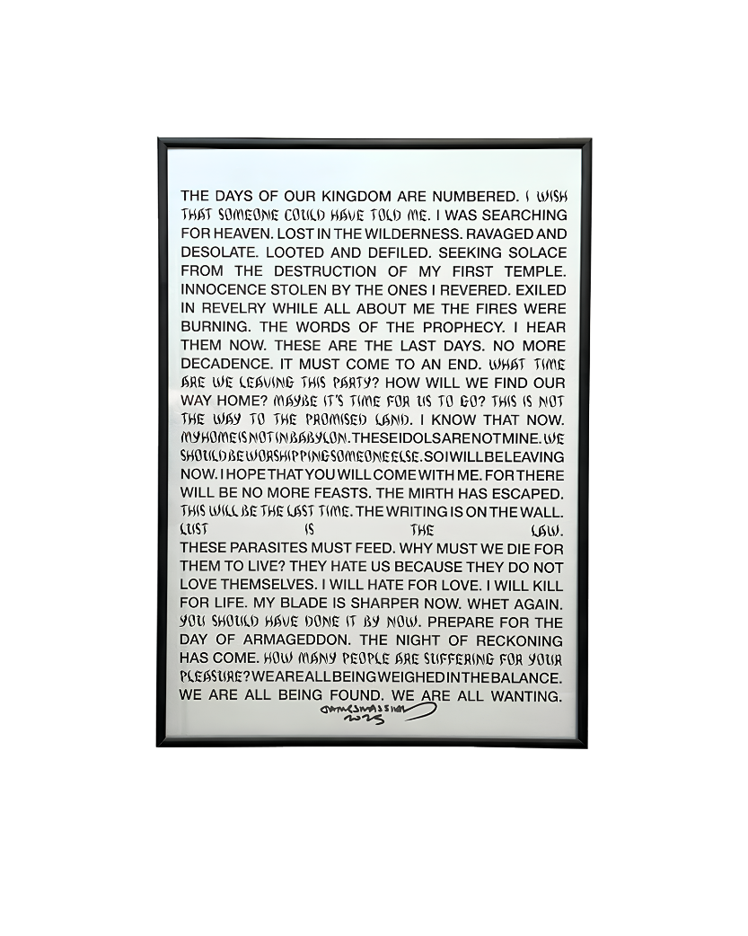 Last Party In Babylon Signed Poster