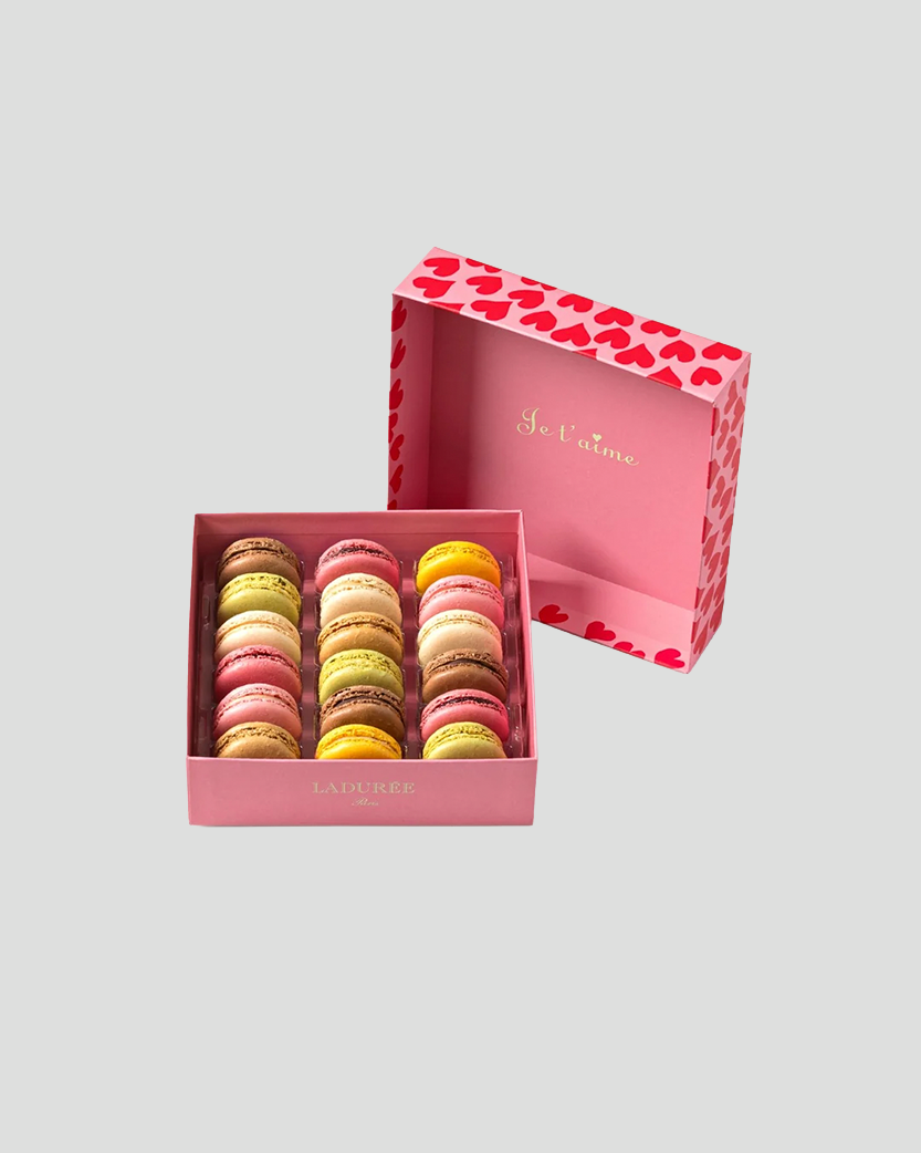 Coffret de 18 macarons "Saint-Valentin 2024"