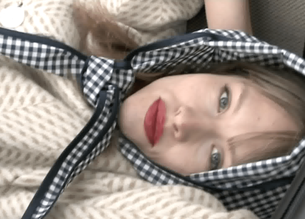 Gingham Check Rain Hood