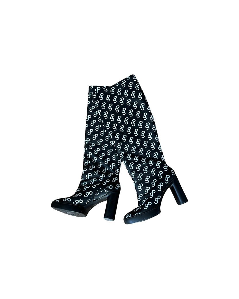 Monogram Leather Boots